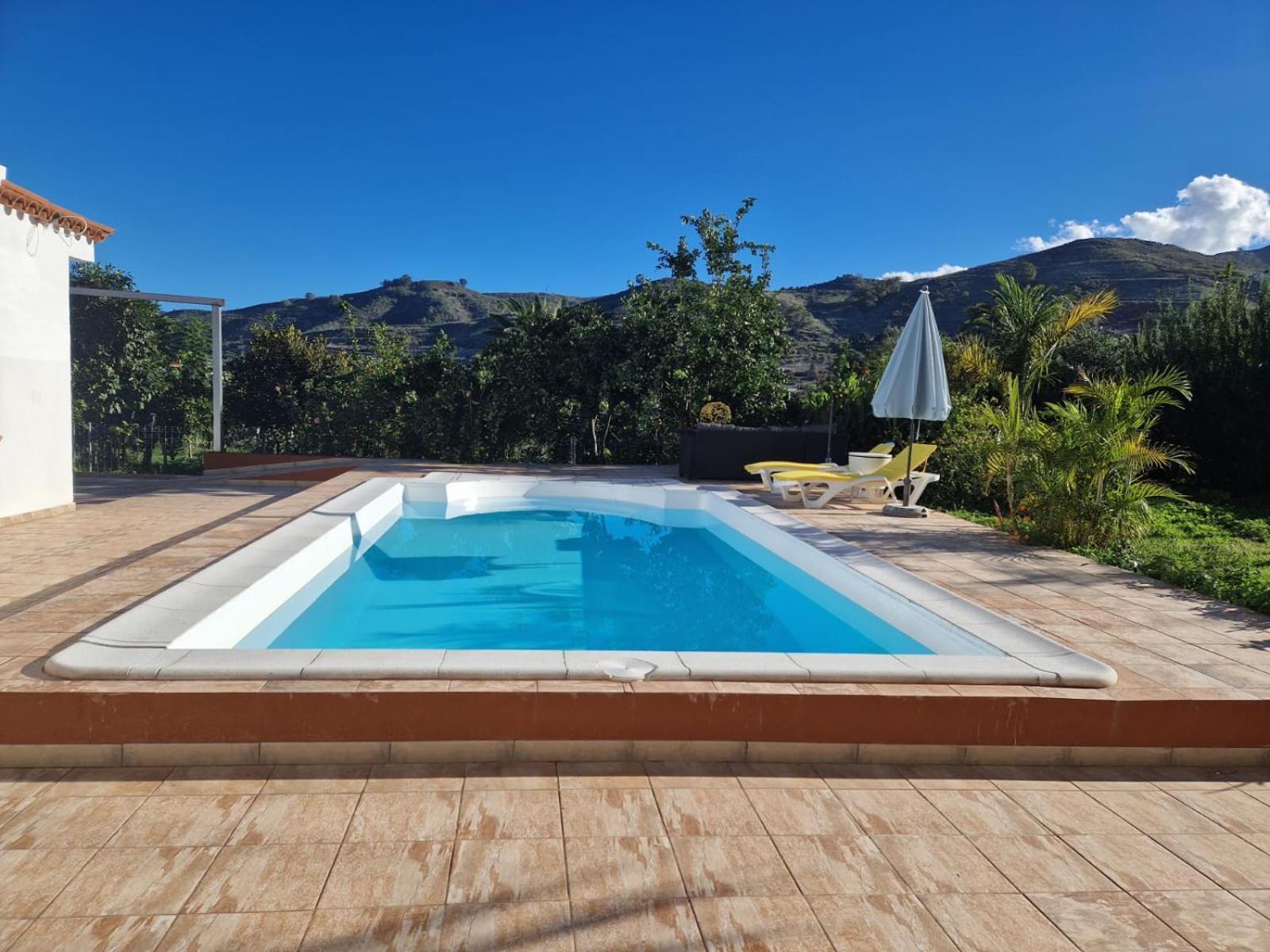 Casa Con Piscina, High-Speed Wi-Fi Y Vistas Villa Santa Brigida  Luaran gambar