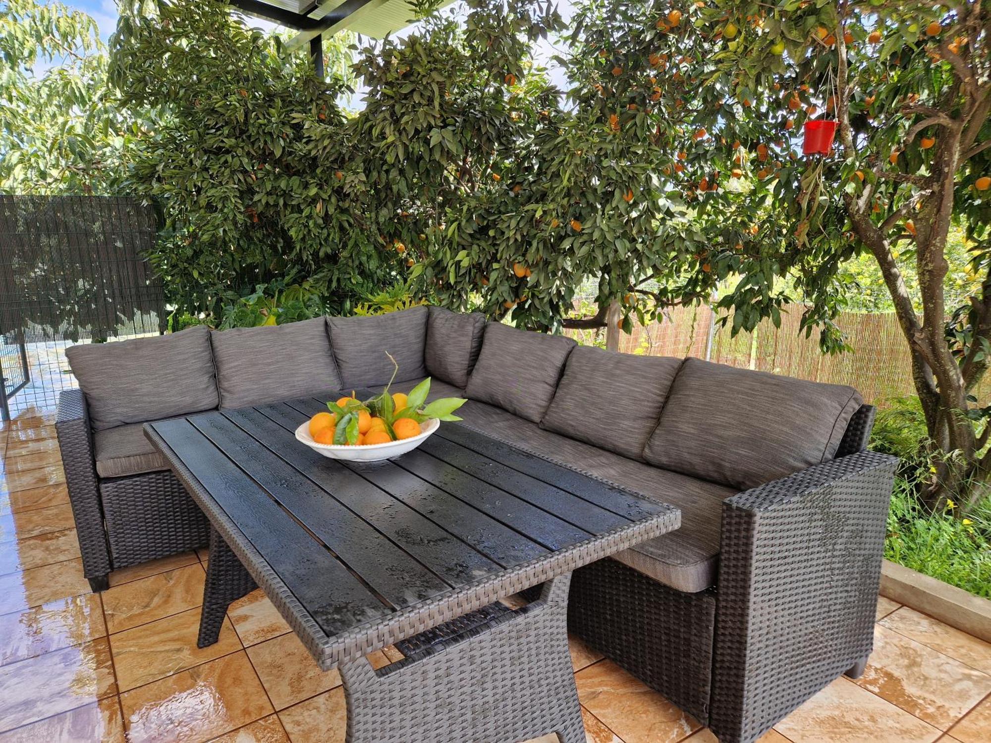 Casa Con Piscina, High-Speed Wi-Fi Y Vistas Villa Santa Brigida  Luaran gambar